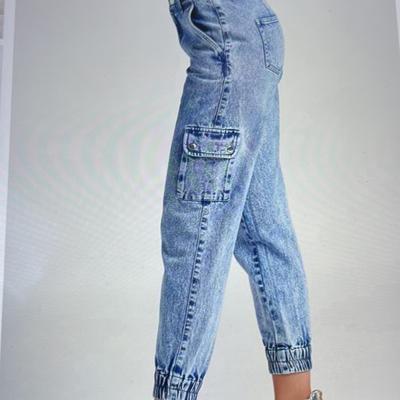 VENUS Denim - Venus acid wash cargo pant new without tags 🏷